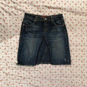 Mudd Blue Denim Mini Skirt